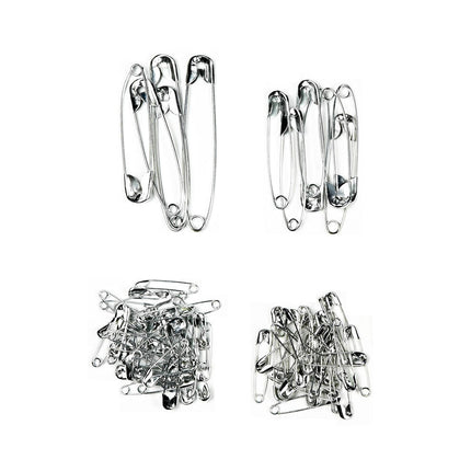 Veiligheidsspelden Set - Diverse Maten, Staal, Voor Naaiprojecten