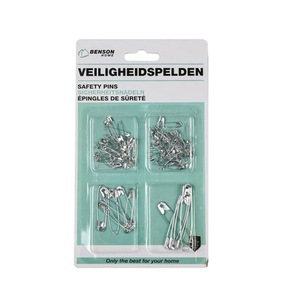Veiligheidsspelden Set - Diverse Maten, Staal, Voor Naaiprojecten