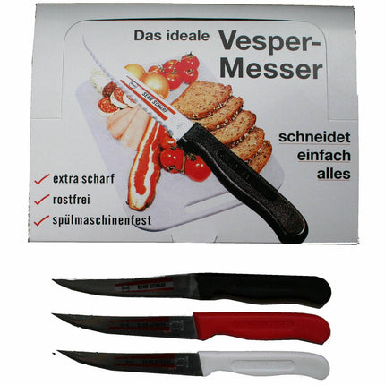 Solingen Vespermes Set: Extra scherp RVS, vaatwasserbestendig, 3 kleuren