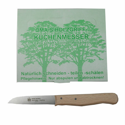 Solingen Schilmesje RVS Recht Hout - Perfect voor Groente & Fruit