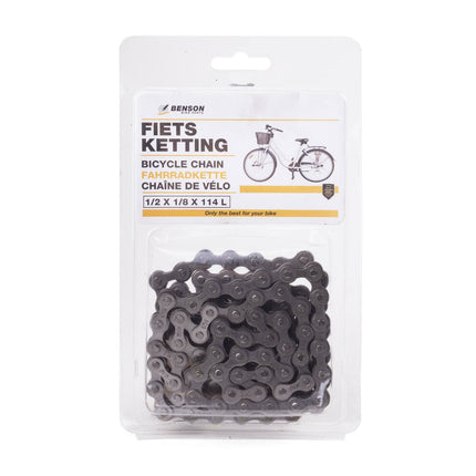 Fietsketting 1/2 x 1/8 x 114L - Voor Stads- en Eenversnellingsfietsen
