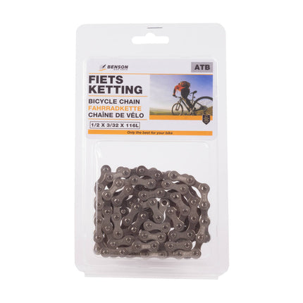 ATB Fietsketting 1/2 x 3/32 x 116L - Perfect voor Mountainbiken