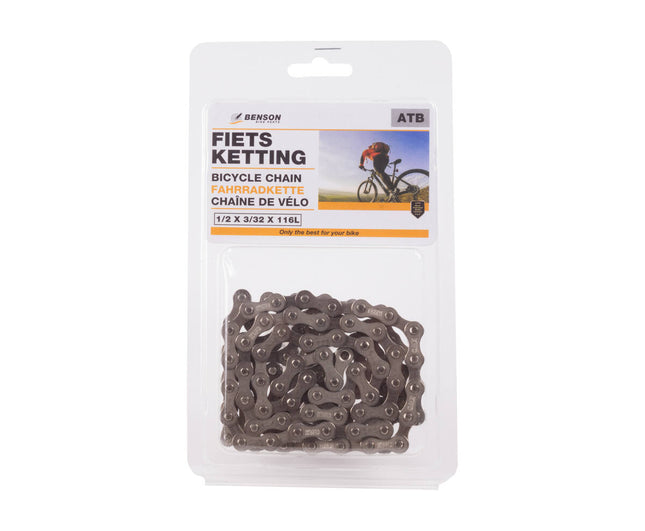 ATB Fietsketting 1/2 x 3/32 x 116L - Perfect voor Mountainbiken