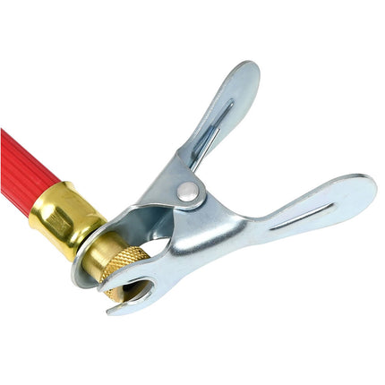 Fietspompslang 160 PSI Rood, 60cm, Presta/Schrader, voor race/MTB.