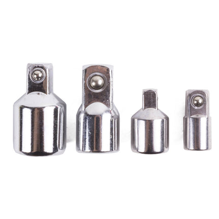 Dop Verloopset 4 dlg - 3/8'' naar 1/4'' & 1/2'', ideaal voor dopsleutels