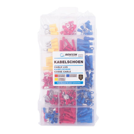 Kabelschoenset 270 dlg voor auto- en elektrotechniek projecten.
