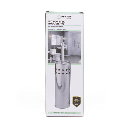 RVS WC Borstel met Houder, Verborgen Design, 27x9,5 cm, Roestbestendig