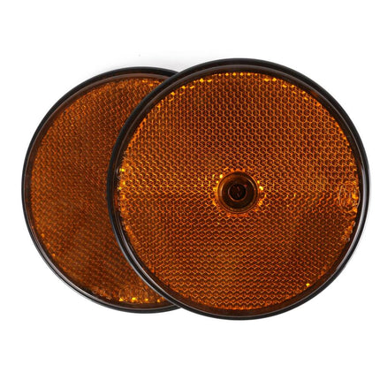 Reflector 85mm Oranje Set, E4-gekeurd voor Auto's & Aanhangers