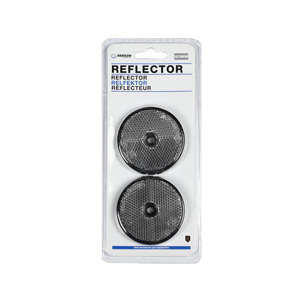 Ronde Witte Reflectoren 60mm - Set van 2, E-keur, Voor Voertuigen