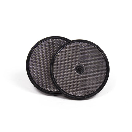 Reflector Wit 85mm, Set van 2, E-Keur, Voor Auto/Aanhanger Veiligheid