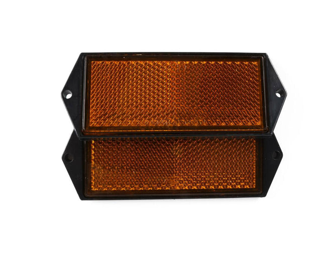Oranje Reflector 103x40mm, Set van 2, E4-gecertificeerd, Voertuigen