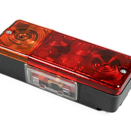 Aanhangwagen Driekamerlicht 210x83 mm E9, 12-24V, Parkeer-Rem-Richtingaanwijzer.