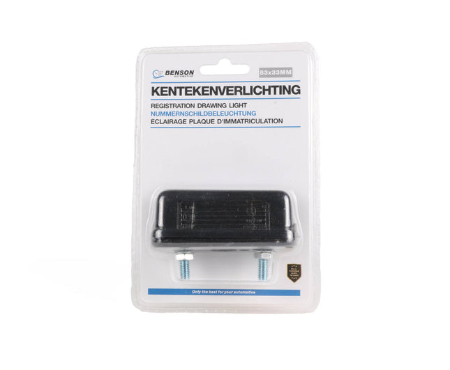 Kentekenverlichting 83x33 mm voor verbeterde zichtbaarheid en veiligheid