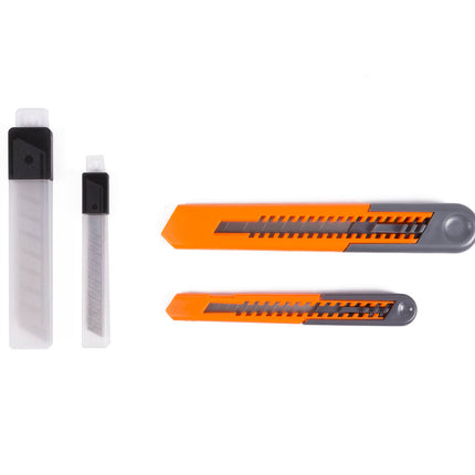 Afbreekmessen Set 9/18mm + 10 Reservemessen voor Precisiewerk
