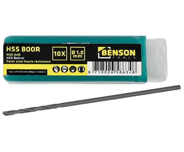 HSS 1.0 mm Boorset 10-delig - Ideaal voor Metaal & Kunststof