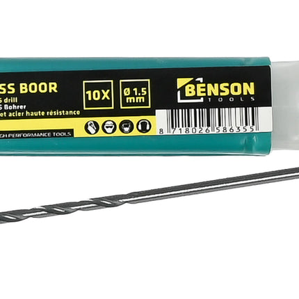 HSS-Bohrersatz 1,5 mm 10-teilig – Für Präzision in der Metallbearbeitung