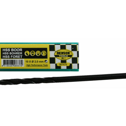 HSS Boor 2.0 mm Set 10 stuks - Ideaal voor Metaal en Hout