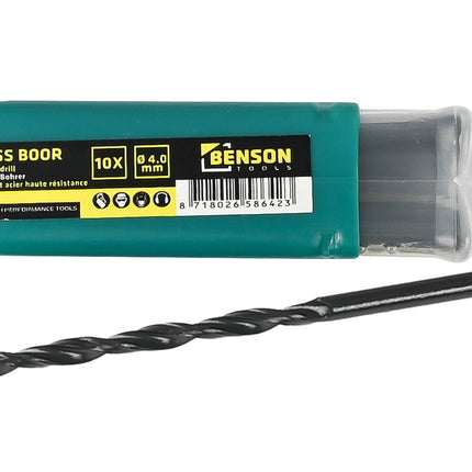 HSS Boor Set 4.0 mm - 10x voor Metaal en Houtbewerking