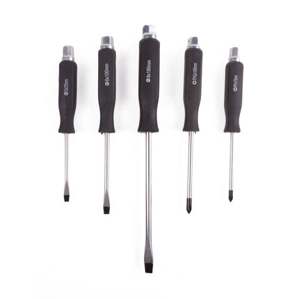 5-delige Profi Schroevendraaier Set, Roestvrij Staal, Magnetische Tips