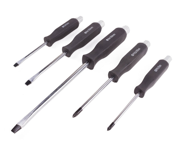 5-teiliges Profi-Schraubendreher-Set, Edelstahl, magnetische Spitzen