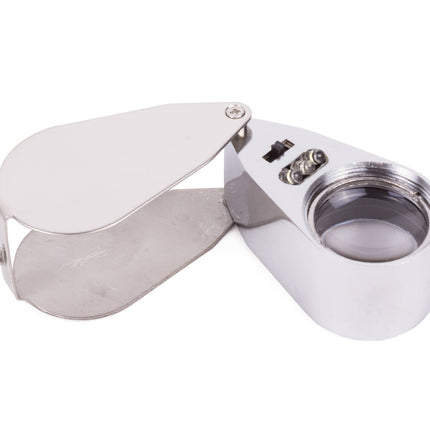 Loupe LED Diamantair 40x met UV-Licht en 3 LED's voor Edelstenen