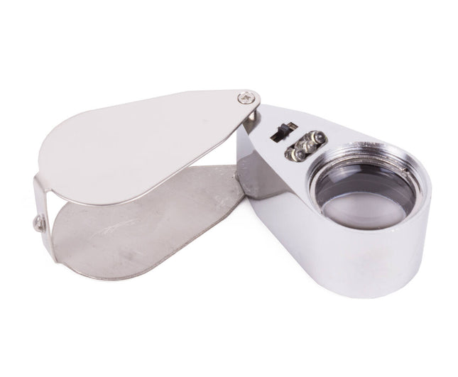 Loupe LED Diamantair 40x met UV-Licht en 3 LED's voor Edelstenen