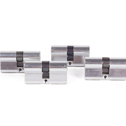 Euro Profielcilinder 60mm 4dlg Gelijksluitend, Incl. 6 Sleutels