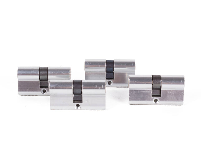 Euro Profielcilinder 60mm 4dlg Gelijksluitend, Incl. 6 Sleutels