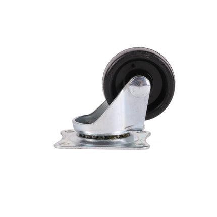 Zwarte Zwenkwielen Set 50mm, 4 stuks, 30kg per wiel, soepel rollen