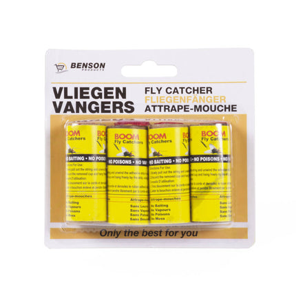 Vliegenvangers Set 4 Stuks - Voor Vlekkeloze Huizen, Eenvoudig Te Gebruiken