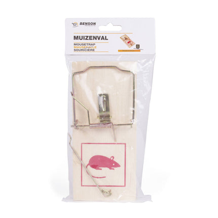 Muizenval Jumbo 17x8x1cm - Vangt Muizen Snel en Effectief