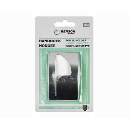 RVS Handdoekhouder - Zelfklevend, Compact, Ideaal voor Keuken & Badkamer