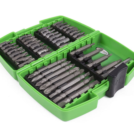 Bitset 45 dlg Cr-V: 45 stuks, Cr-V staal, voor schroevendraaiers.