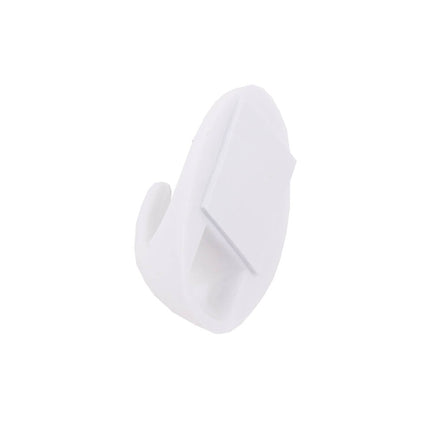 Zelfklevende Witte Handdoekhaken 6 Stuks, Compact L48xB30xH20mm