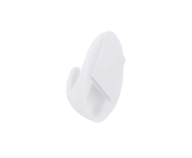 Zelfklevende Witte Handdoekhaken 6 Stuks, Compact L48xB30xH20mm
