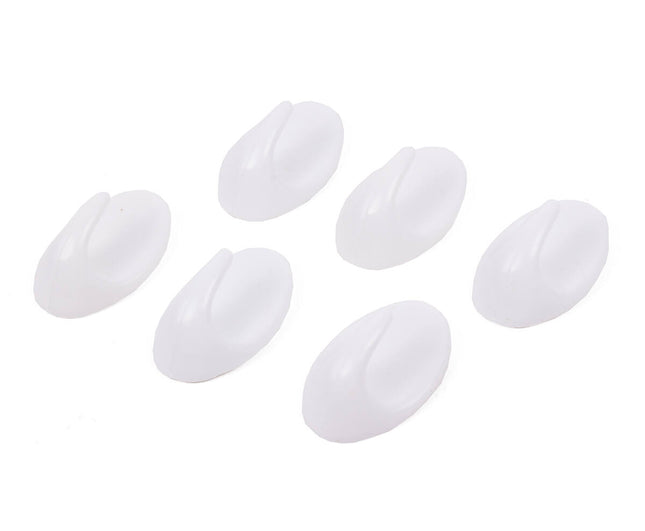 Zelfklevende Witte Handdoekhaken 6 Stuks, Compact L48xB30xH20mm
