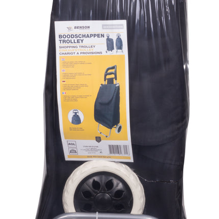 Boodschappentrolley 96 x 34 x 21 cm fun color – Inhoud 40 liter, Afmeting 96 x 34 x 21 cm