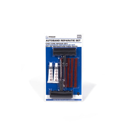 Autoband Reparatie Set 9 dlg - Voor snelle tubeless bandherstel onderweg