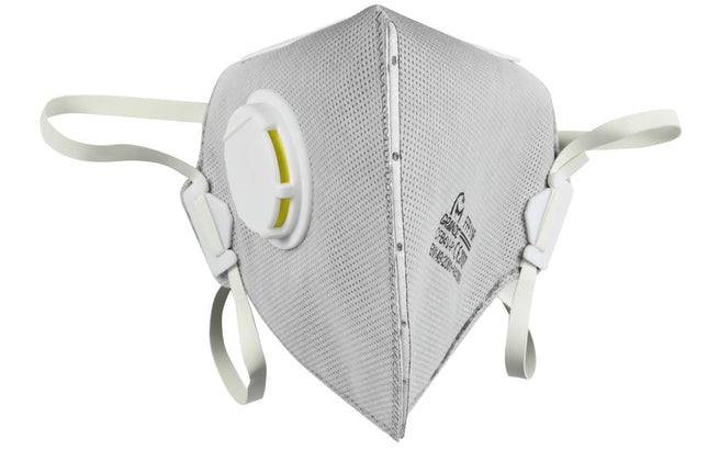 Stofmasker met ventiel 2 dlg CE – Classificatie EN 149 FFP1 NR, verstelbaar