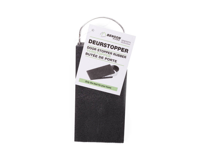 RVS & Rubber Deurstopper Wig, 12,5 cm - Veilig voor Houten Vloeren