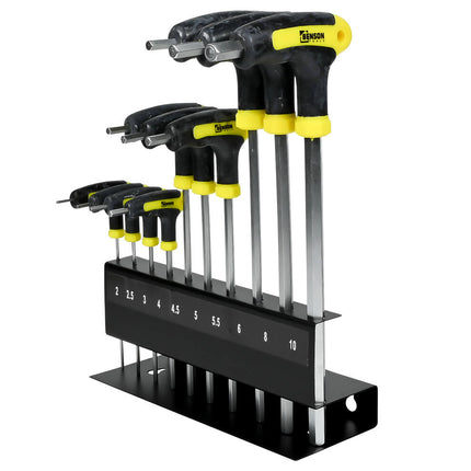 Inbusset 10-delig Cr-V: 2-10mm, ideaal voor montage en reparaties.