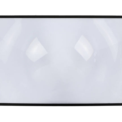 Leesloupe 3x, 180x120mm, zwart frame, ideaal voor boeken en documenten.