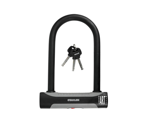 Beugelslot 448 ART 180x245mm, 4-sterren, ideaal voor motorfietsen.