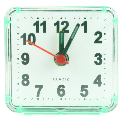 Reiswekker alarm klein mix – Afm 6 x 6 x 3 cm (lxbxh), Uurwer Quartz, Type uurwerk analoog
