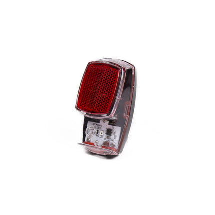 Fietsachterlicht LED, 1x LED, 2 standen, incl. AAA batterijen, veilig.