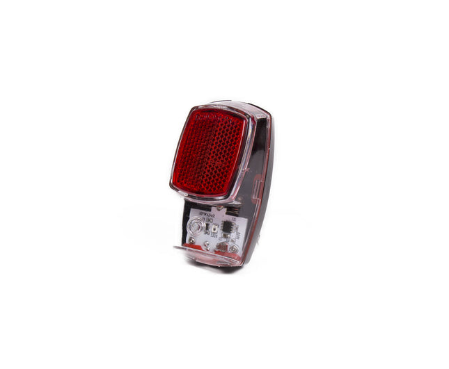 Fietsachterlicht LED, 1x LED, 2 standen, incl. AAA batterijen, veilig.