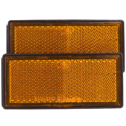 Reflector Oranje 86x40mm E4 - Set van 2 voor Voertuigzichtbaarheid