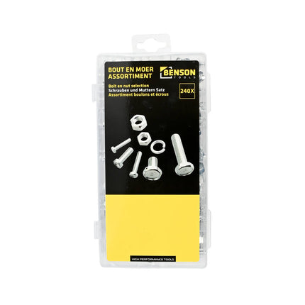 Bout en Moer Assorti Set 240 Delen: M4-M10, Ideaal voor Klussen