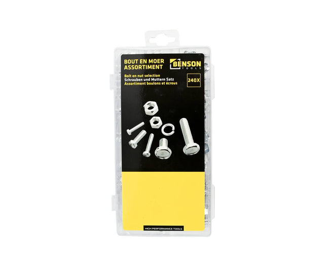 Bout en Moer Assorti Set 240 Delen: M4-M10, Ideaal voor Klussen