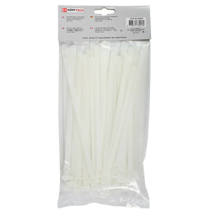 Tie Ribs 7.6x200mm Wit, 50st - Herbruikbaar Kabelbeheer Thuis/Kantoor